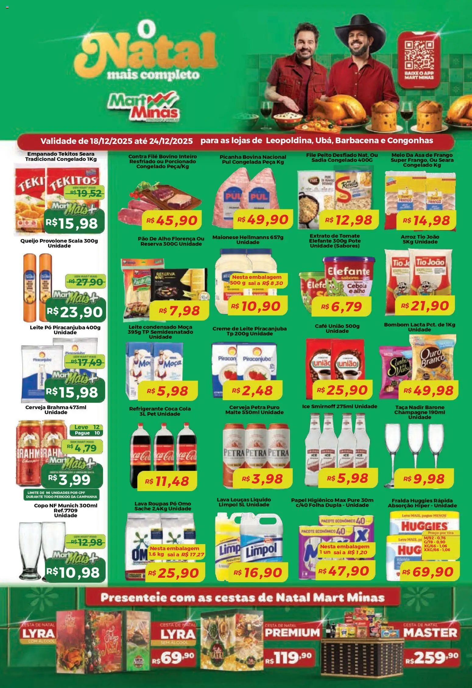 Pré-Visualização do folheto "Ofertas da semana" da loja Mart Minas válido a partir de 18/12/2025