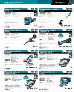 Vista previa las ofertas de la tienda Makita - Catálogo desde el 04/09/2025 | Página: 57