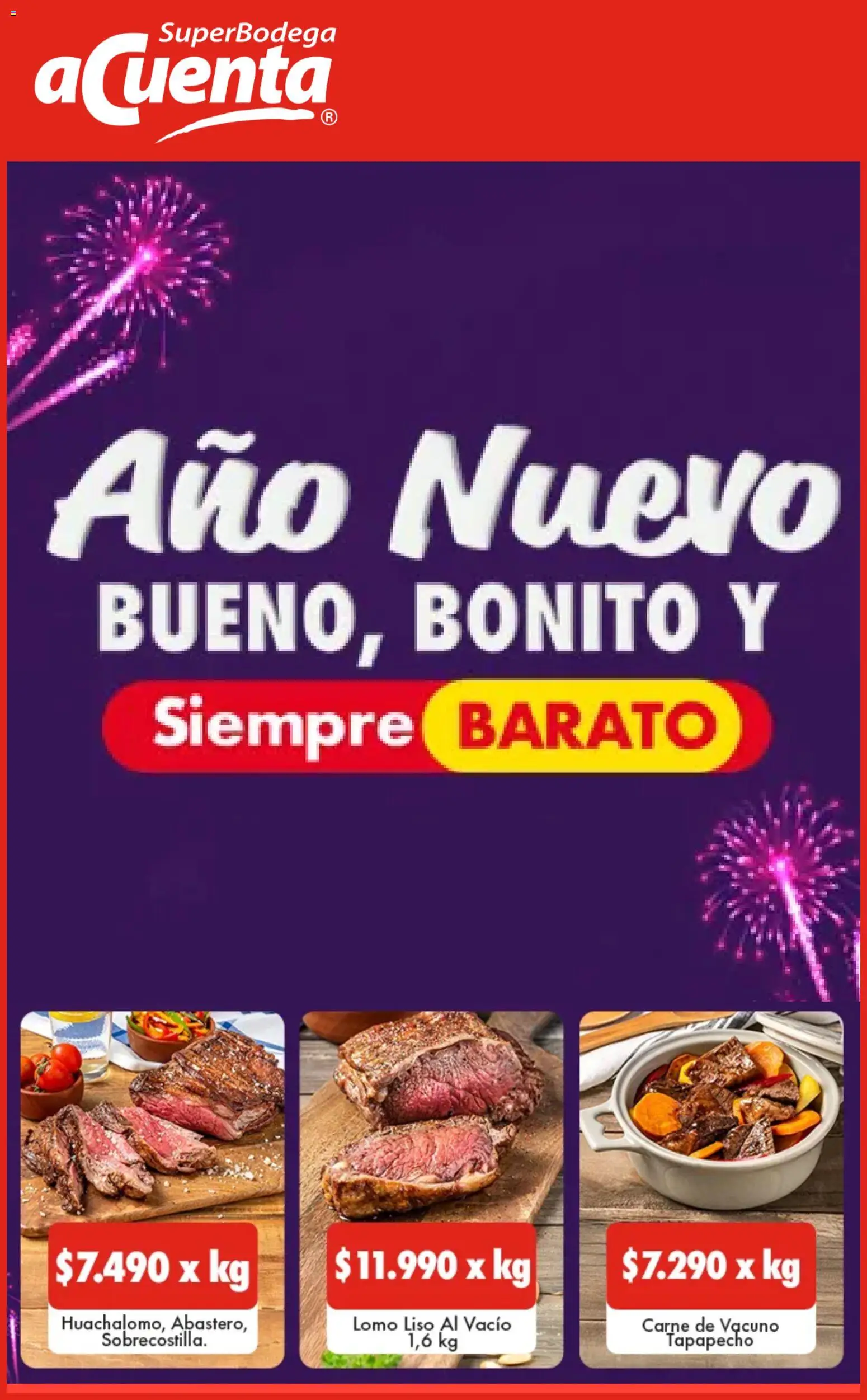 Folleto de la tienda Super Bodega aCuenta válido desde el 29.12.2025 