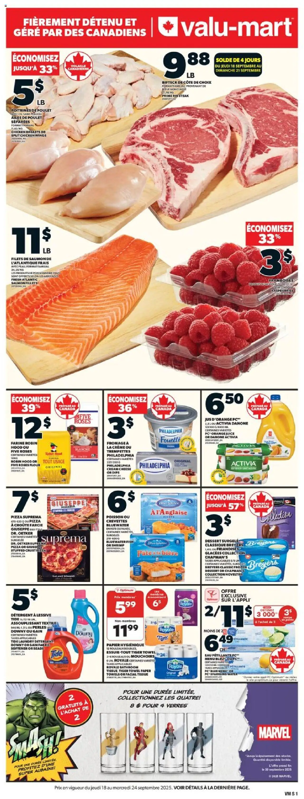 Valu Mart flyer valid from Sep 18, 2025 - page number 1