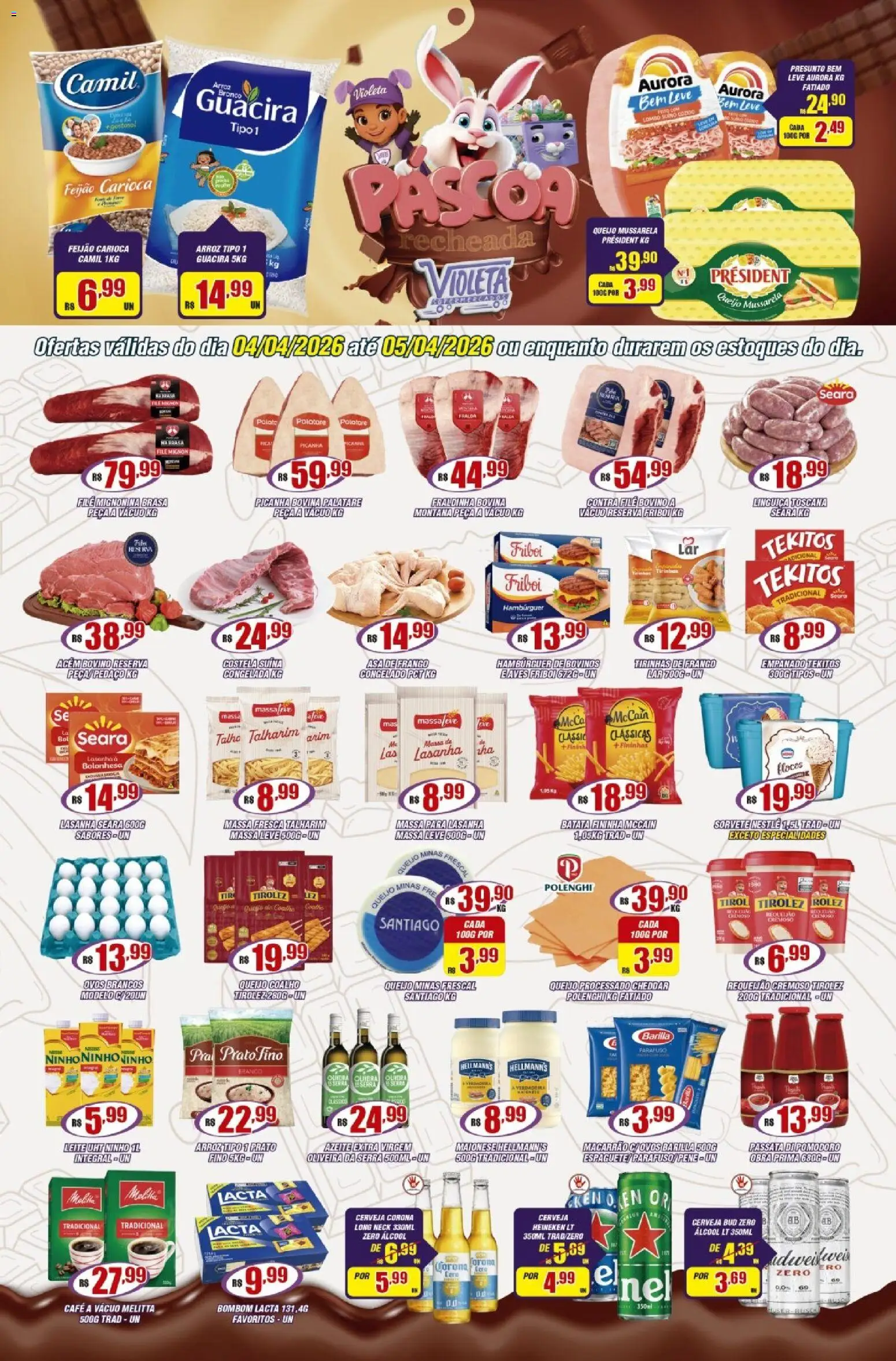 Pré-Visualização do folheto "Violeta Supermercados - Ofertas da semana" da loja Violeta Supermercados válido a partir de 04/04/2026