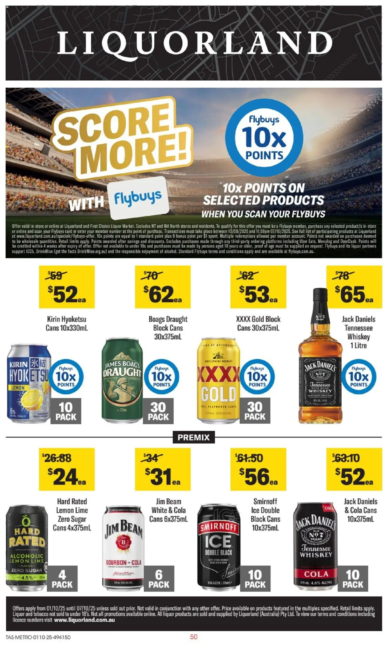 Liquorland catalogue valid from 01/10/2025 - page 1