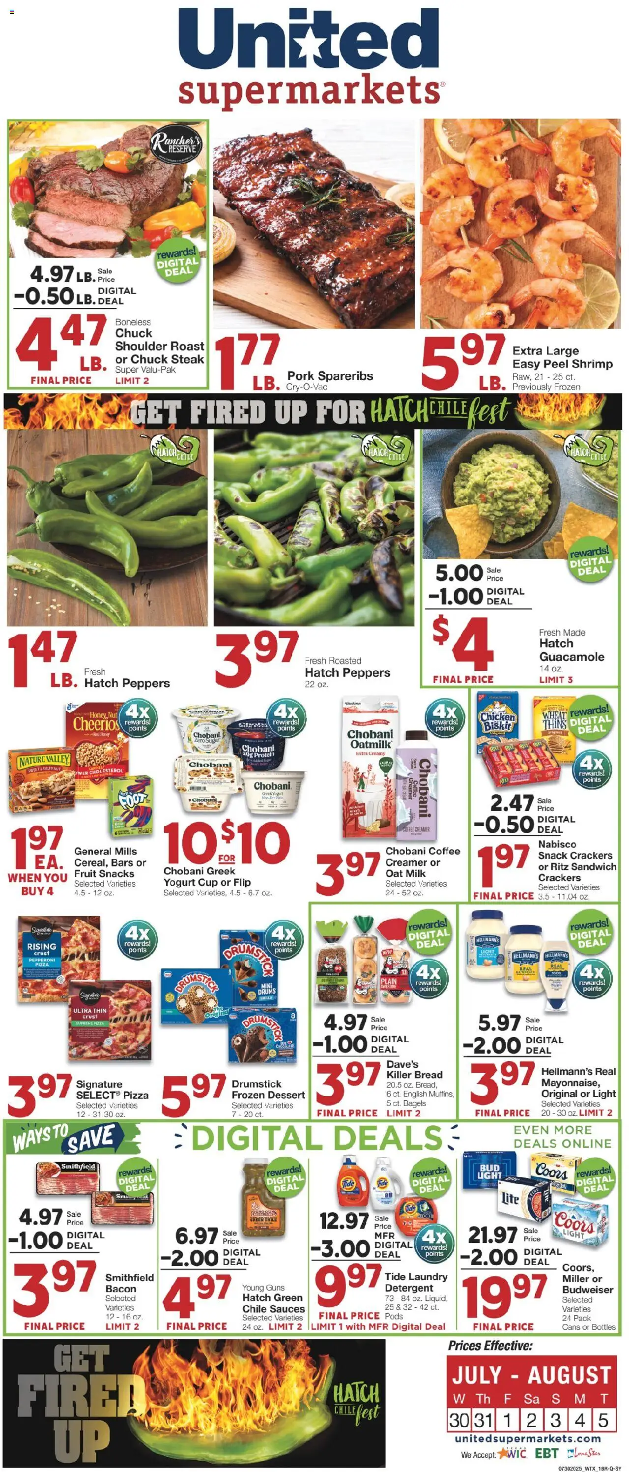 United Supermarkets Weekly Ad from 07/29/2025 - Flyer - Page number 1