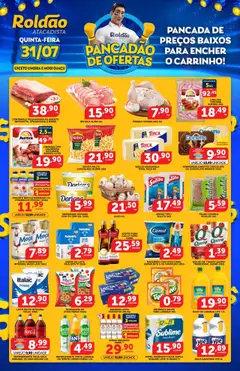 Pré-Visualização do folheto "Ofertas Pancadão + Fim de Semana Arrasador" da loja Roldão válido a partir de 31/07/2025