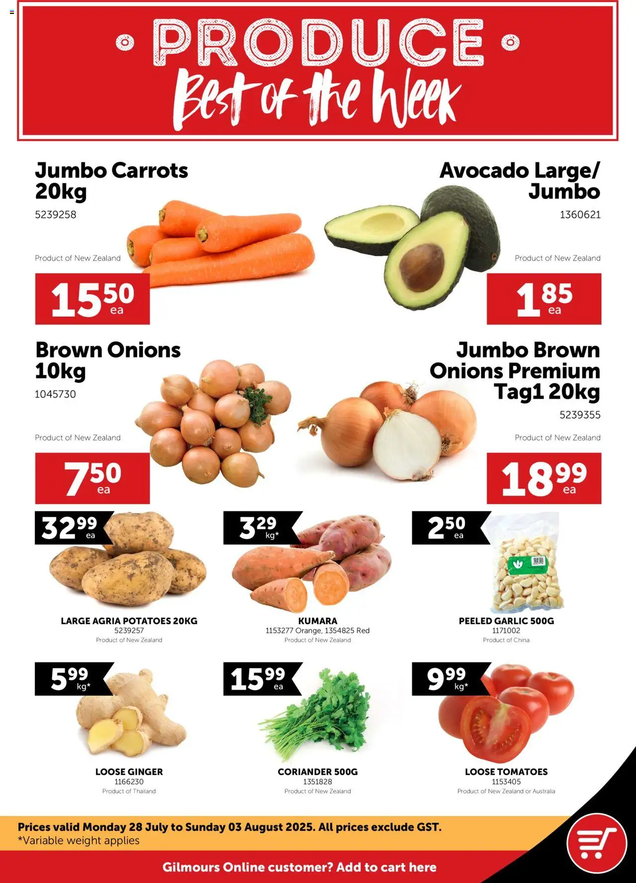 Catalogue Gilmours catalogue valid from 28 Jul 2025 - page 1