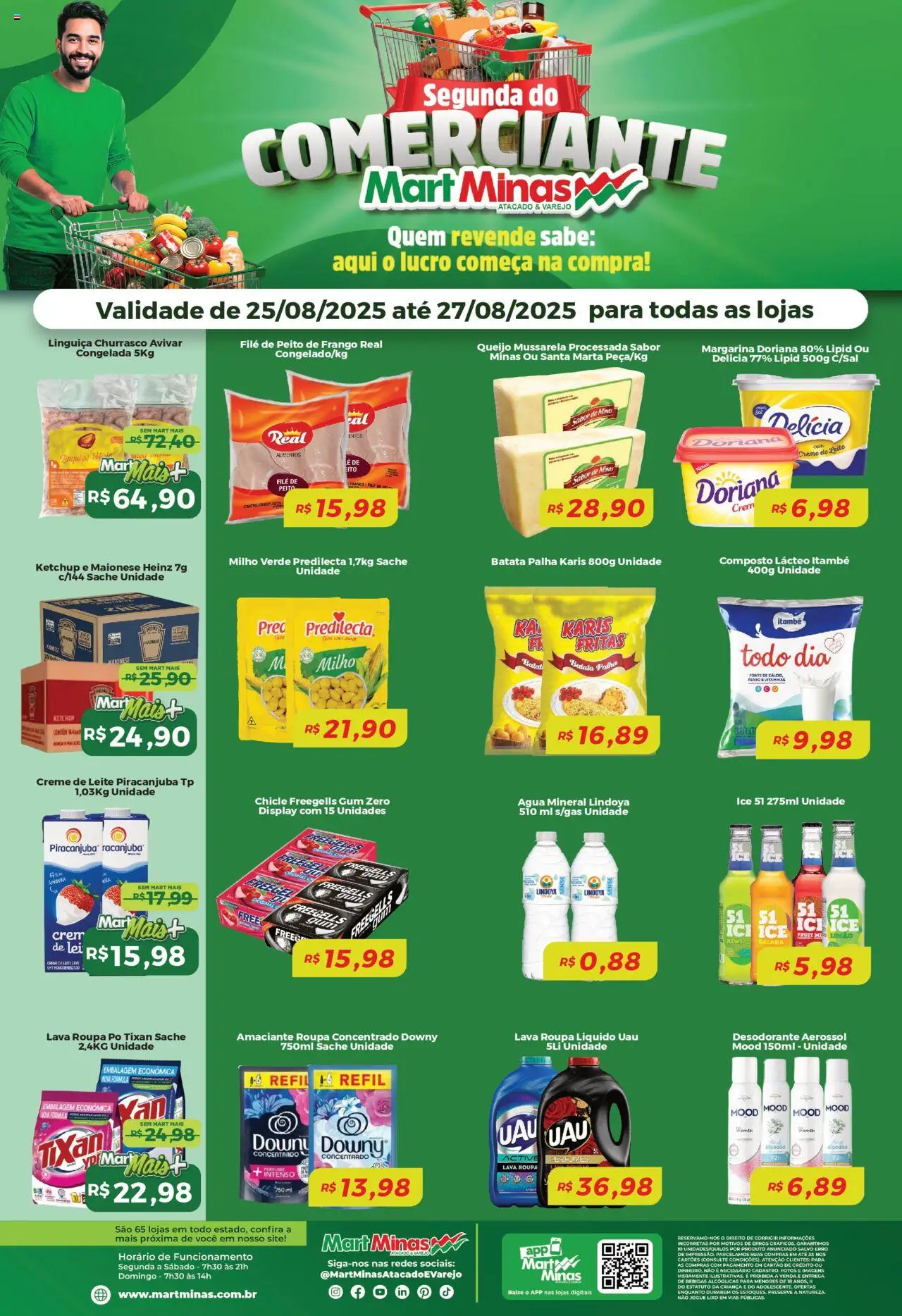 Mart Minas folheto "Ofertas Comerciante" válido a partir de 25/08/2025 - número de página 1