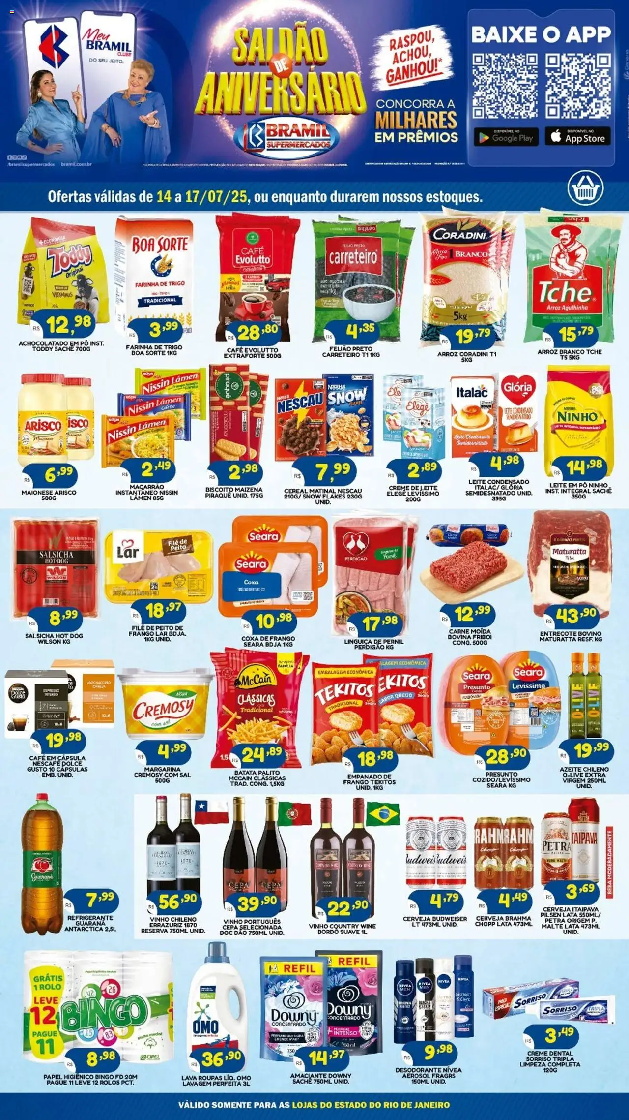Bramil Supermercados folheto "Ofertas da semana" válido a partir de 14/07/2025 - número de página 1