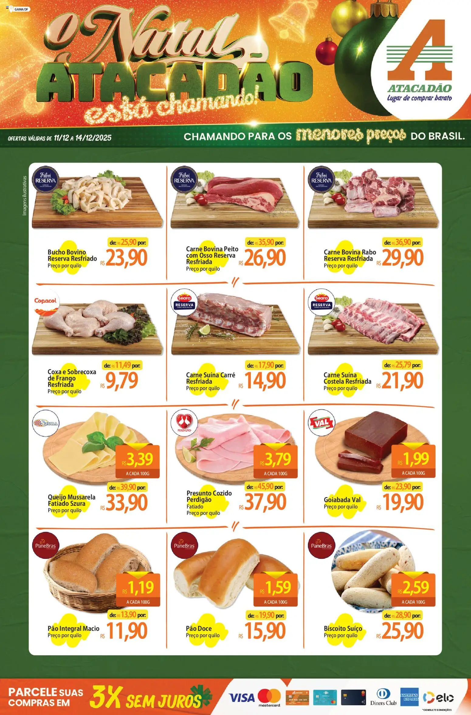 Pré-Visualização do folheto "Ofertas - DF" da loja Atacadão válido a partir de 11/12/2025