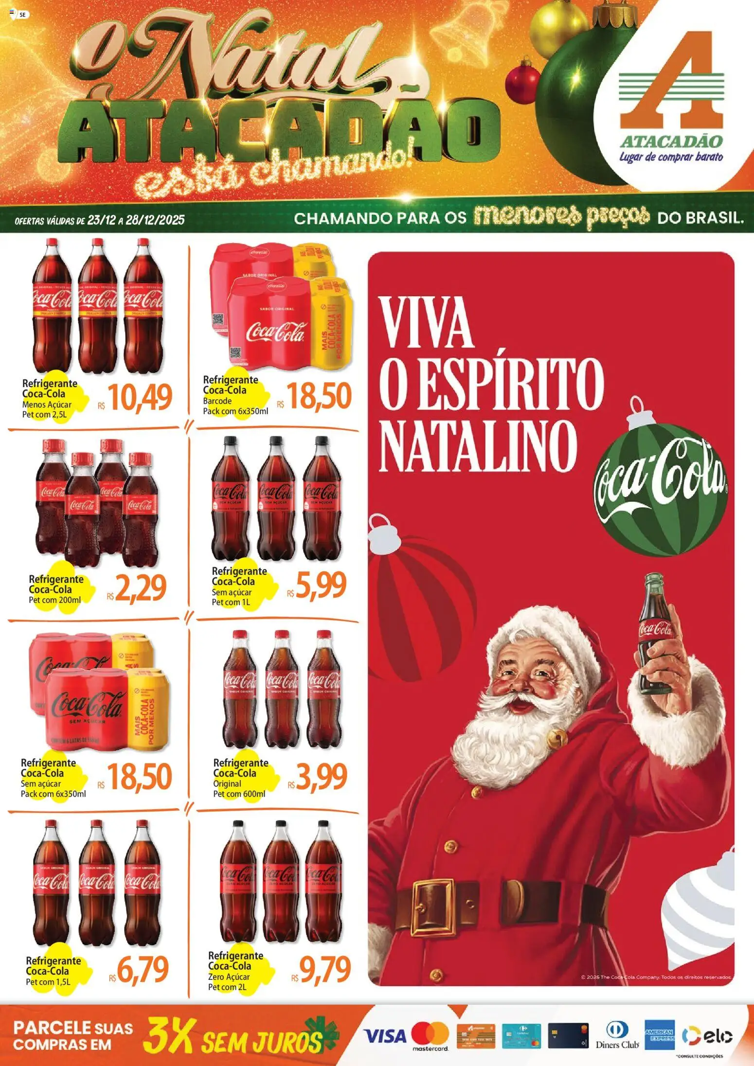Pré-Visualização do folheto "Ofertas - SE" da loja Atacadão válido a partir de 23/12/2025