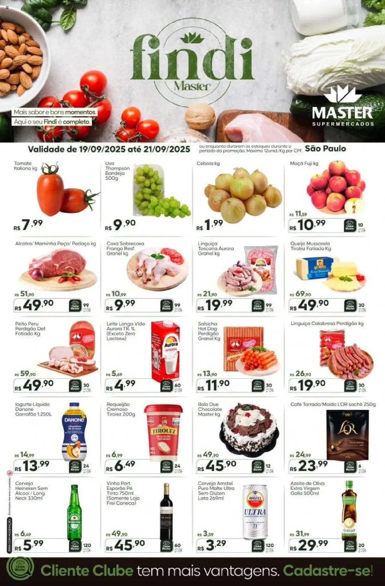Master folheto "Ofertas da semana" válido a partir de 19/09/2025 - número de página 1