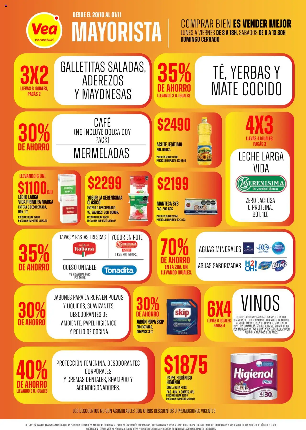 Vea Ofertas Vea mayorista del 20/10/2025 >> Catálogo