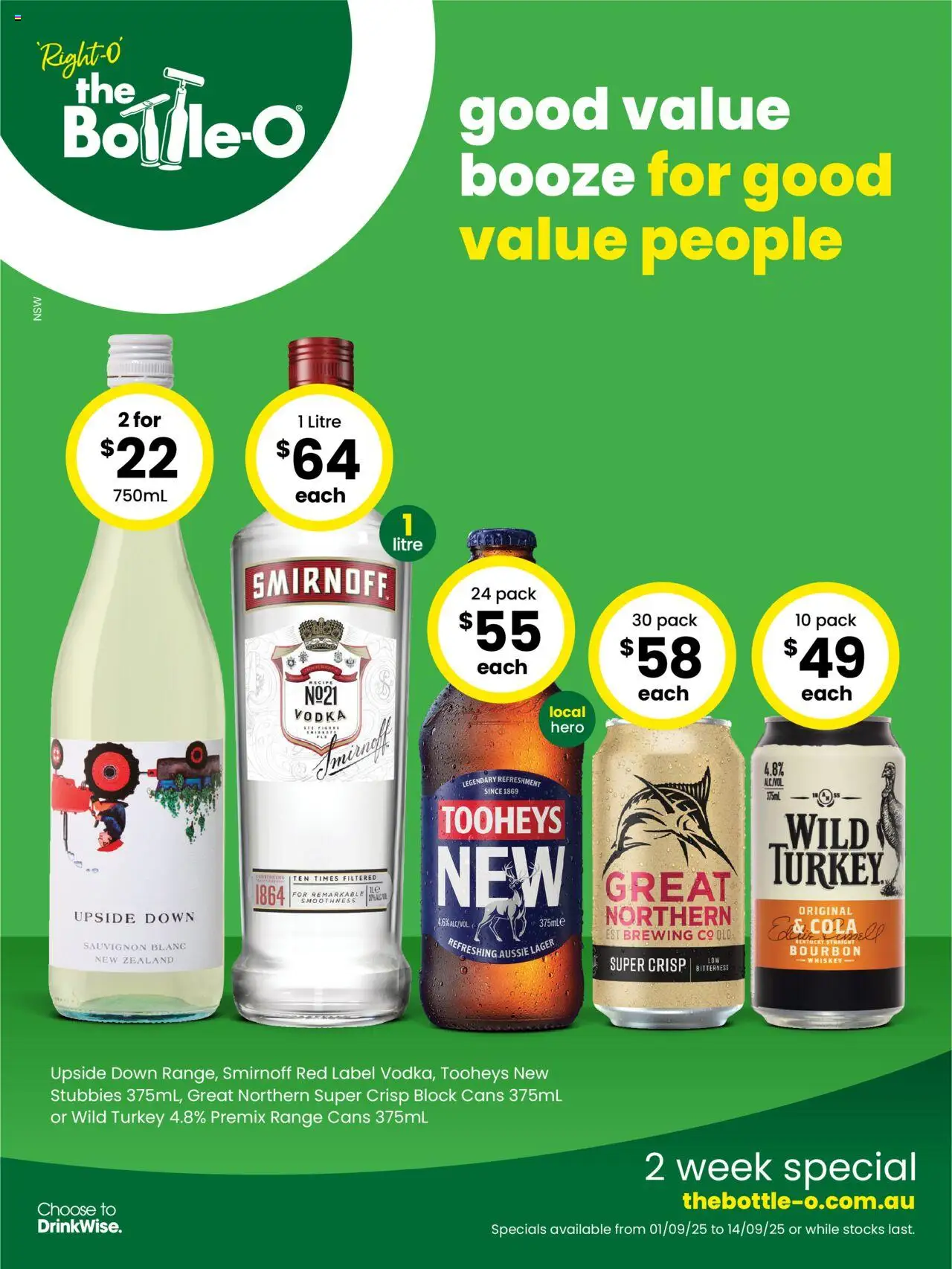 The Bottle-O catalogue valid from 01/09/2025 - page 1