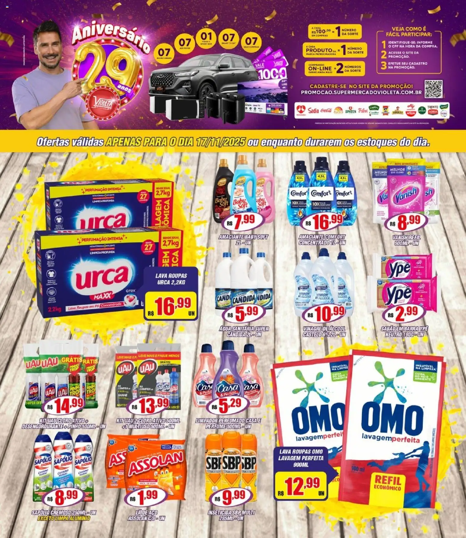 Pré-Visualização do folheto "Ofertas da semana" da loja Violeta Supermercados válido a partir de 17/11/2025