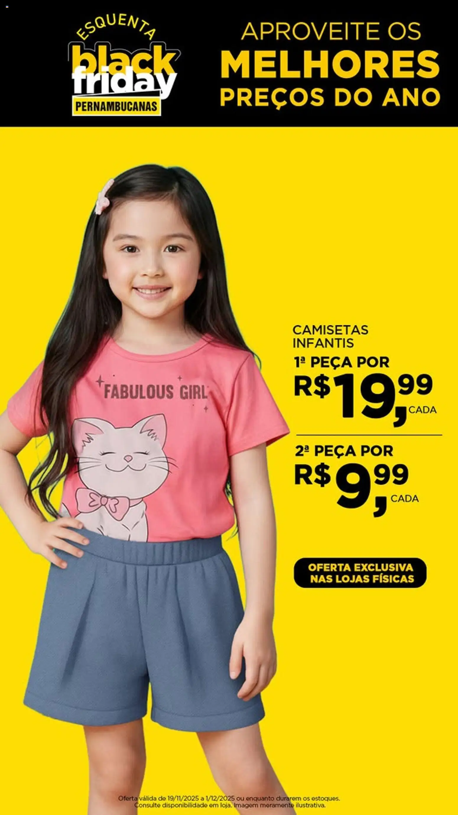 Pré-Visualização do folheto "Black Friday" da loja Pernambucanas válido a partir de 19/11/2025