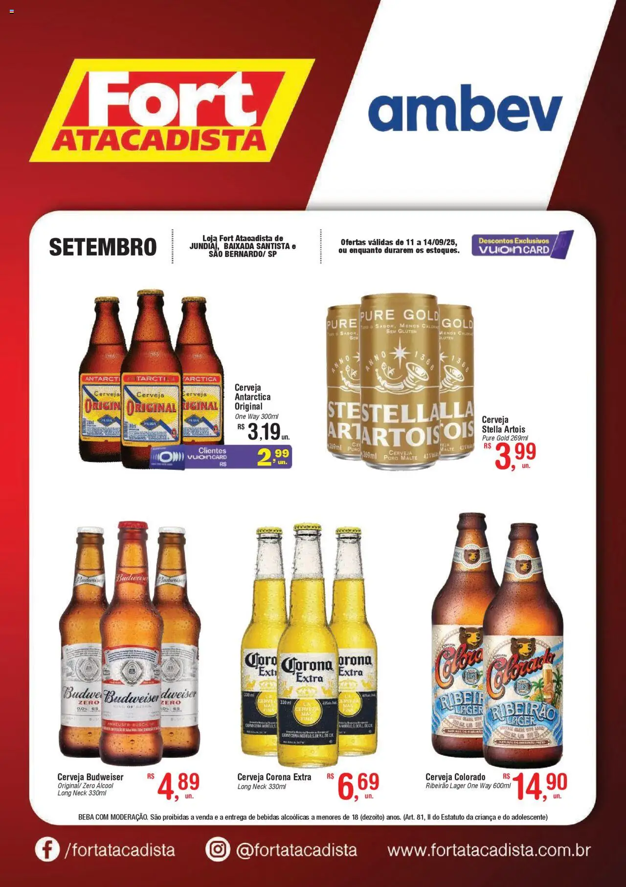 Fort Atacadista folheto "Ofertas Ambev" válido a partir de 11/09/2025 - número de página 1