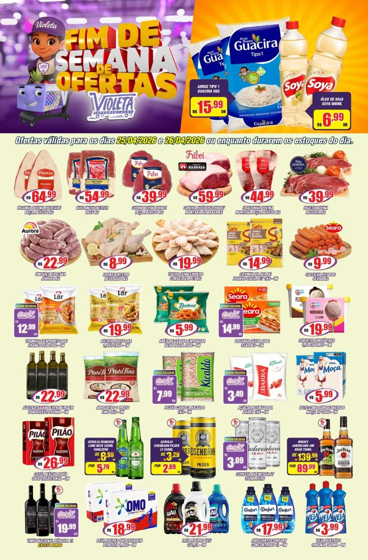 Pré-Visualização do folheto "Violeta Supermercados - Ofertas da semana" da loja Violeta Supermercados válido a partir de 25/04/2026