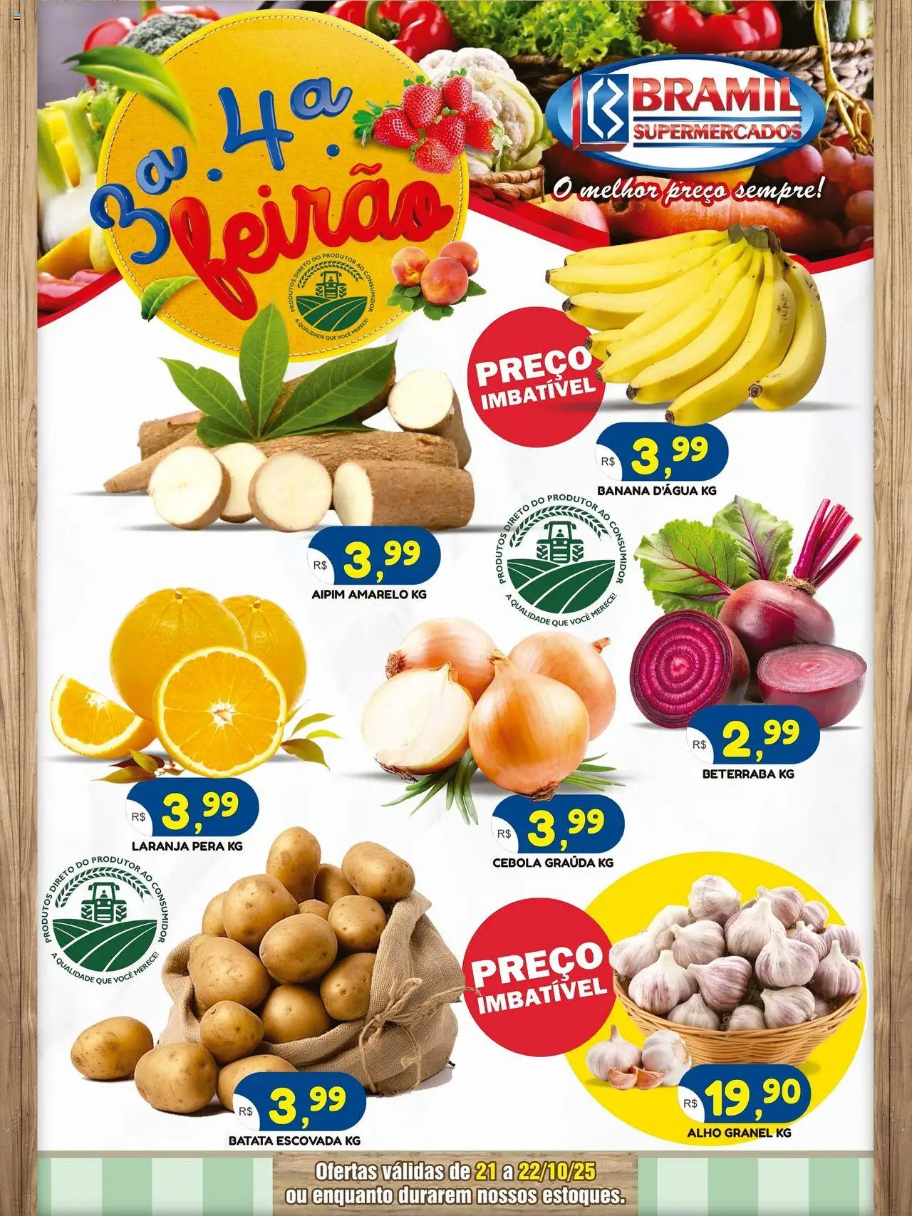 Bramil Supermercados folheto "Ofertas Feirão" válido a partir de 21/10/2025 - número de página 1