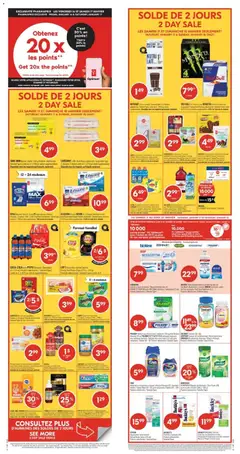 Un aperçu du dépliant Weekly flyer / circulaire du magasin Pharmaprix est valide à partir 16 janv. 2026