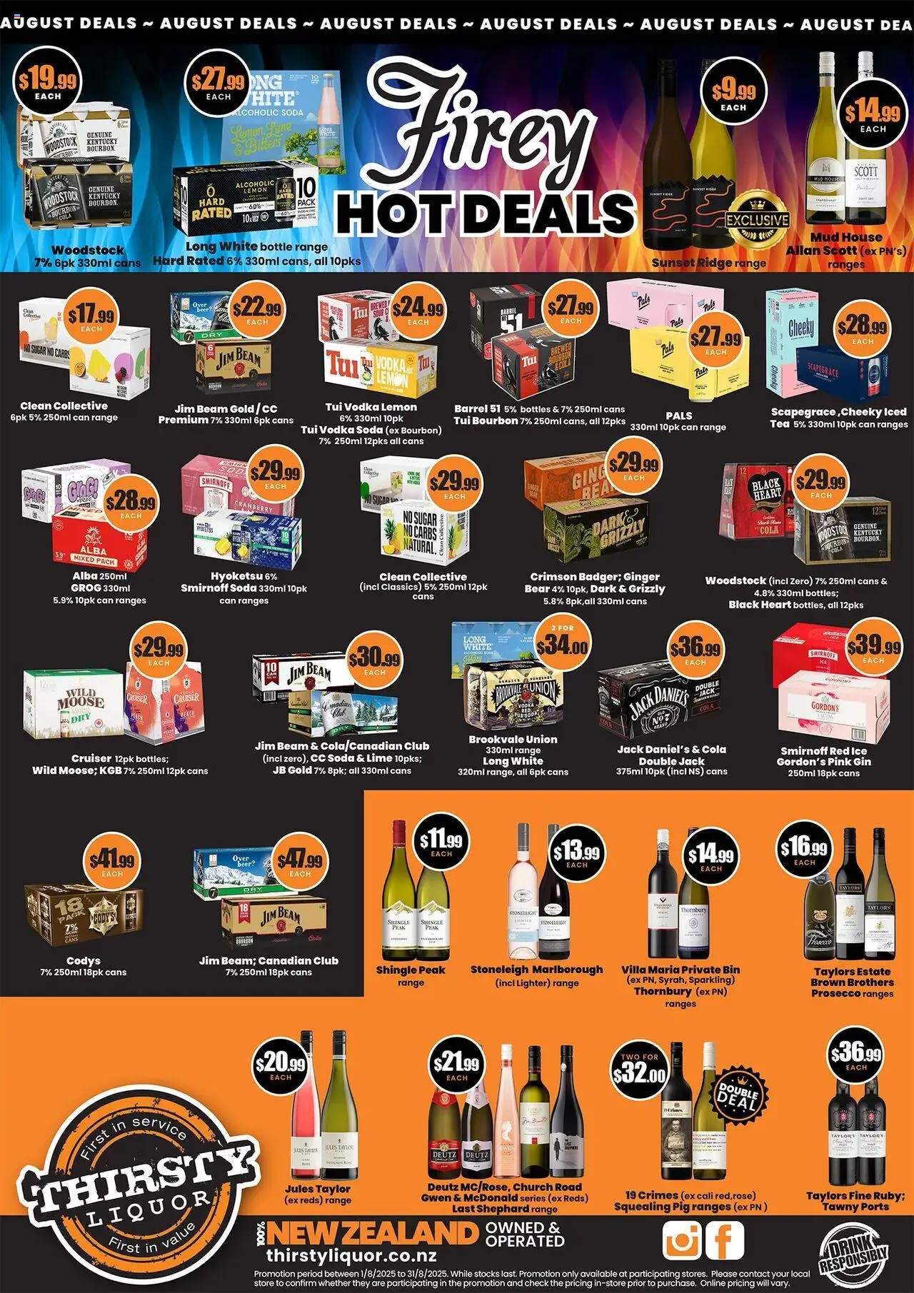 Catalogue Thirsty Liquor catalogue valid from 1 Aug 2025 - page 1
