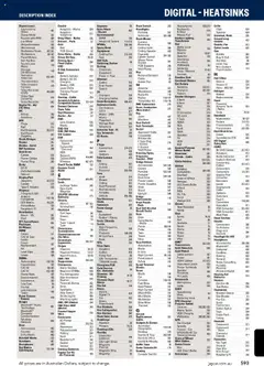 Preview of catalogue Engineering & Scientific Catalogue 2025/2026 from shop Jaycar valid 09/07/2025 | Page: 593