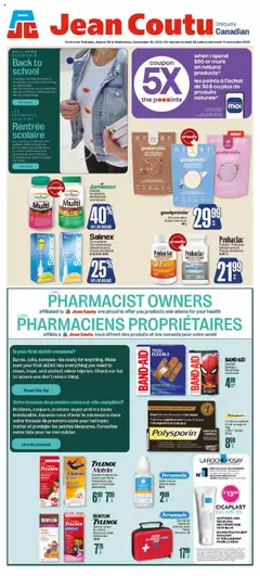 Preview of leaflet Professional Insert from shop Jean Coutu is valid from Aug 28, 2025