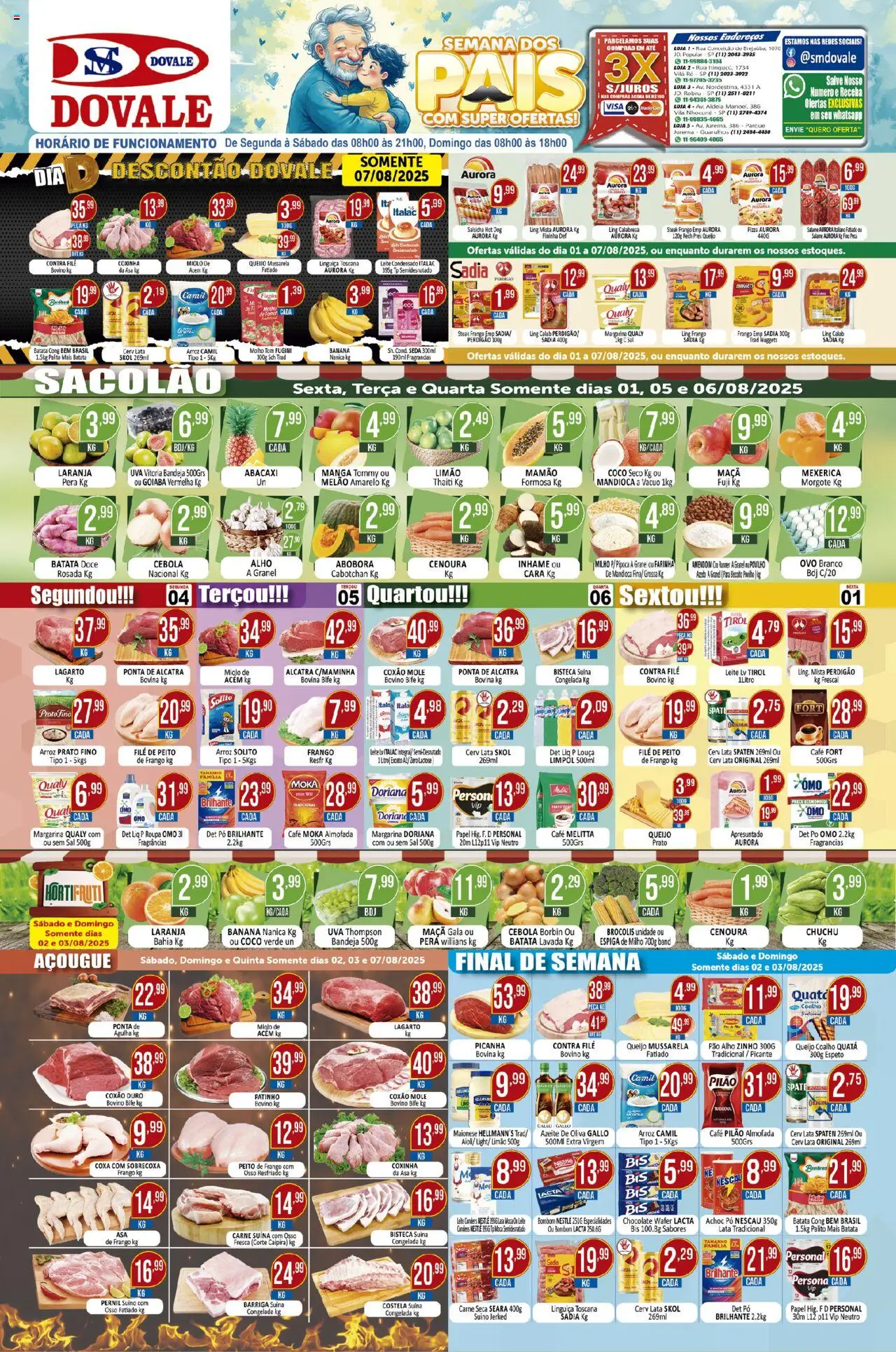 Dovale folheto "Ofertas da semana" válido a partir de 01/08/2025 - número de página 1