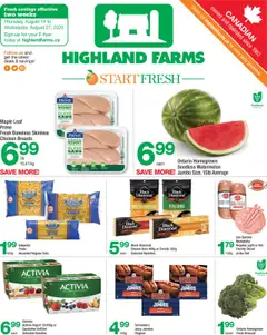 Preview of leaflet Weekly flyer / circulaire from shop Highland Farms is valid from Aug 14, 2025
