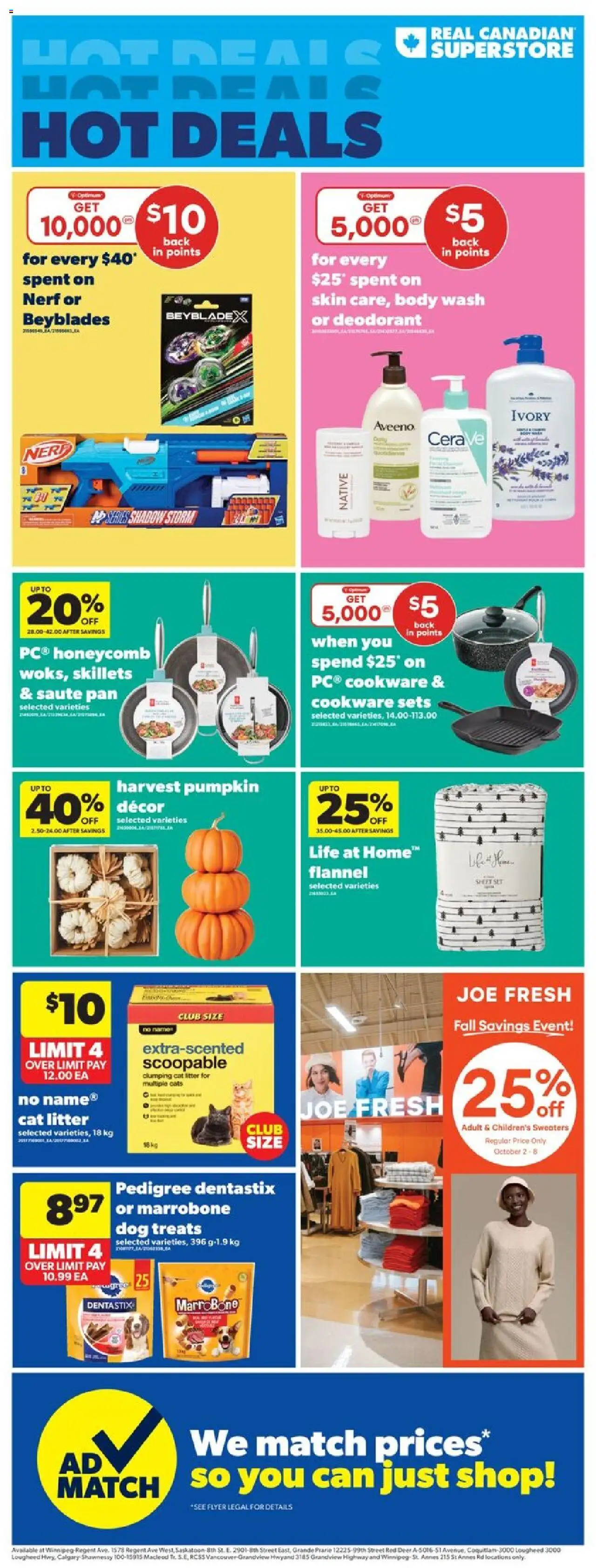 Real Canadian Superstore flyer valid from Oct 02, 2025 - page number 1