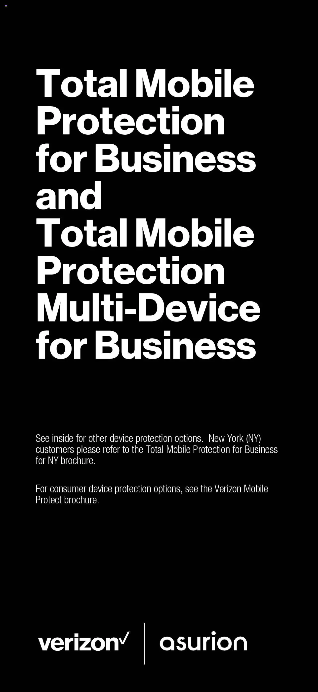 Verizon Total Mobile Protection for Business and Multi-Devices for Business from 03/13/2025 - Flyer - Page number 1