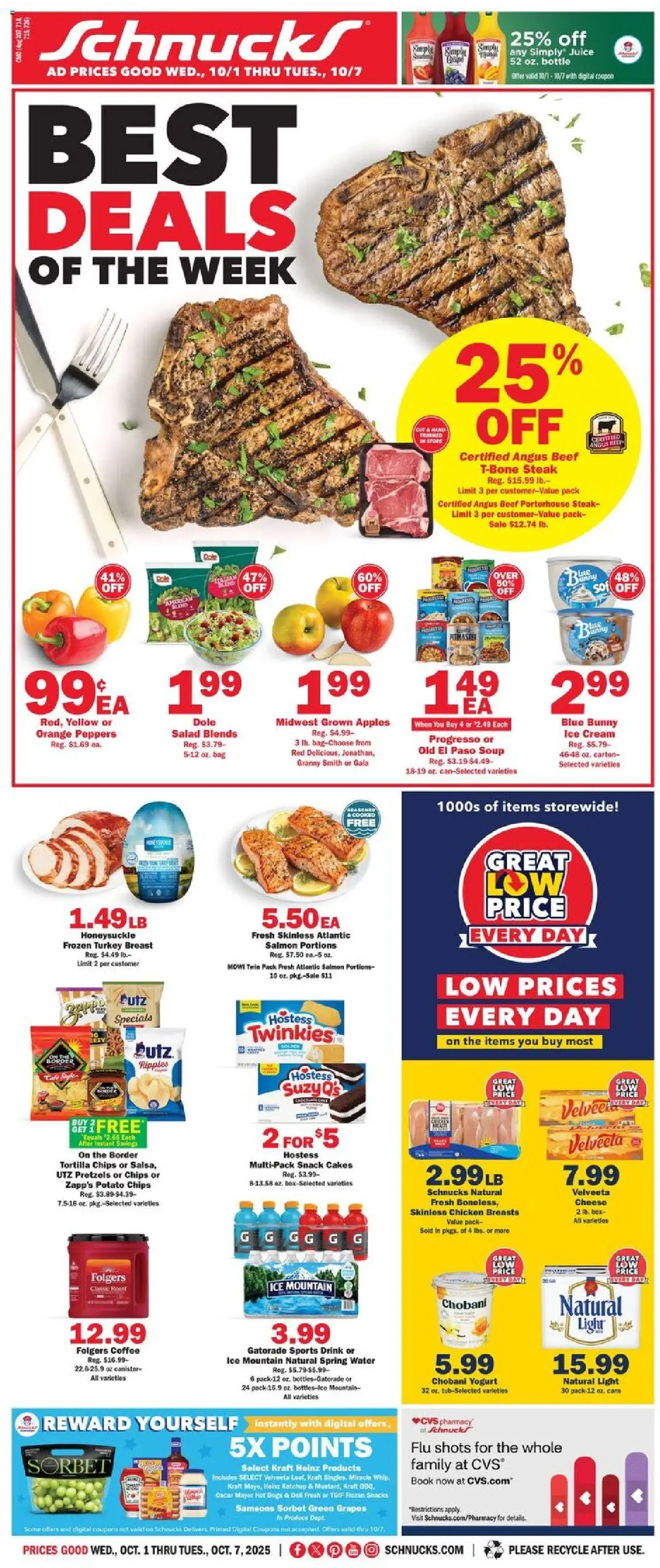 Ad Preview of Schnucks Weekly Ad from 10/01/2025