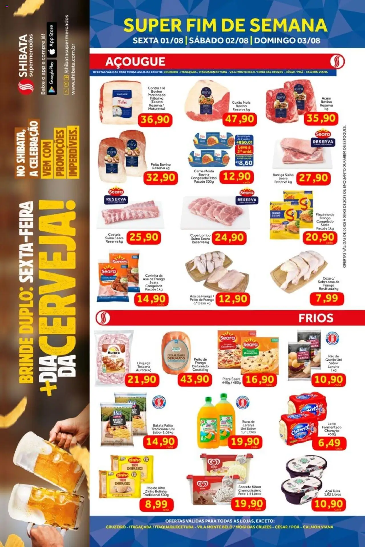 Shibata folheto "Ofertas Fim de Semana" válido a partir de 01/08/2025 - número de página 1