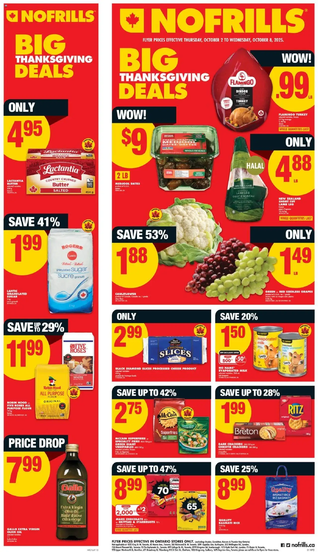 No Frills flyer valid from Oct 02, 2025 - page number 1