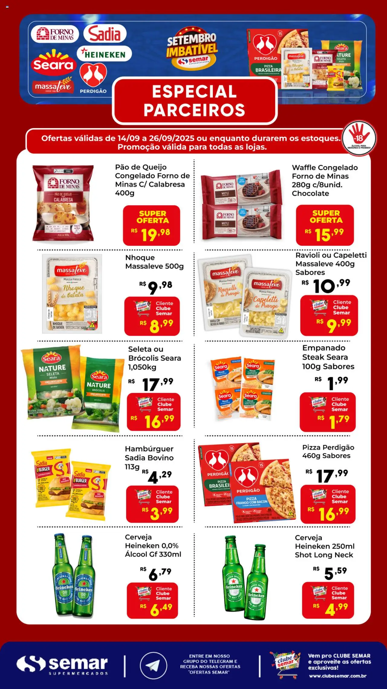 Semar Supermercado folheto "Ofertas Especial Parceiros" válido a partir de 14/09/2025 - número de página 1