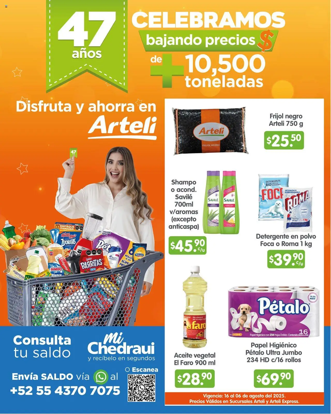 Folleto de aniversario Arteli y sus promociones válidas desde el 16/07/2025 - Número de página 1