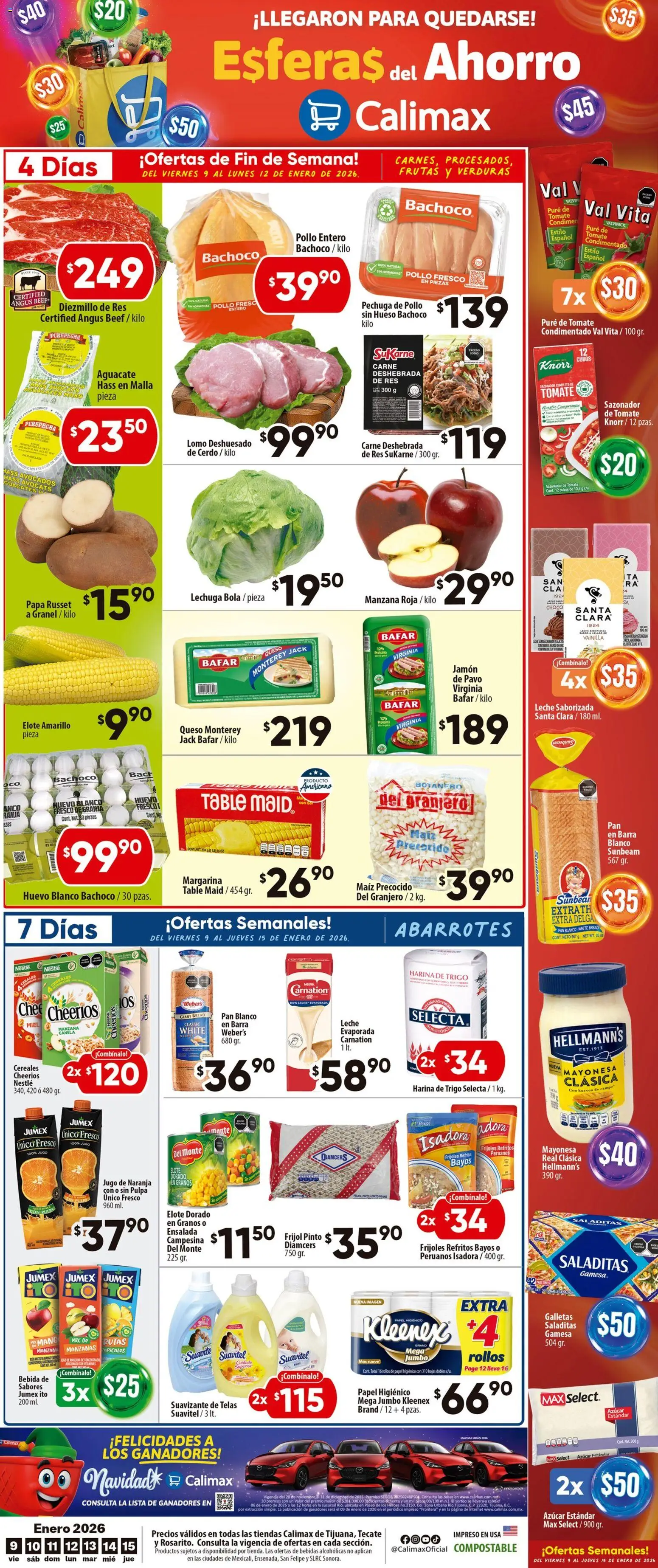 Vista previa las ofertas de la tienda Calimax - Folleto Tijuana desde el 09/01/2026 