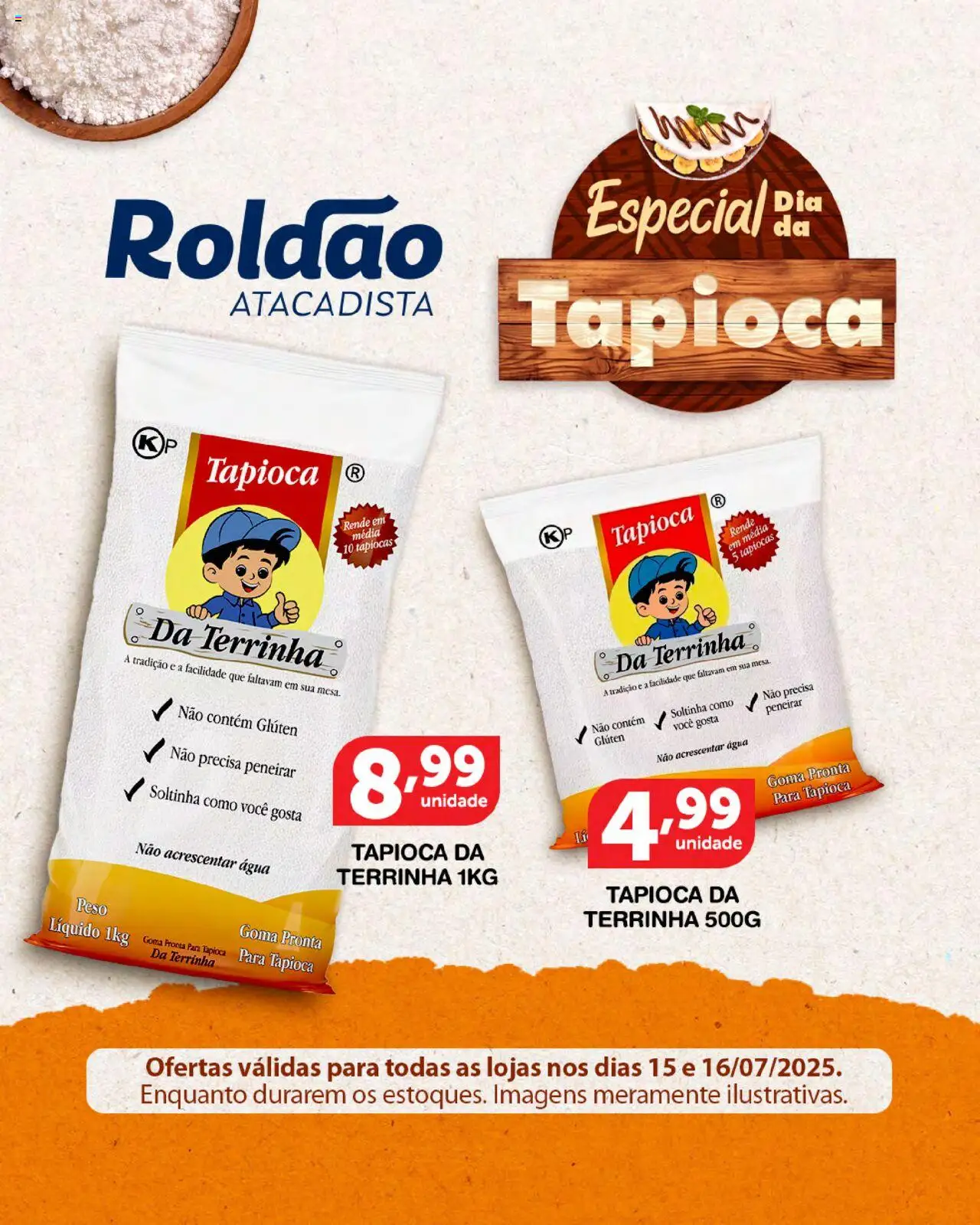 Roldão folheto "Ofertas Especial Dia da Tapioca" válido a partir de 15/07/2025 - número de página 1