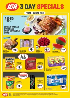 Preview of catalogue IGA Weekend Specials NT/WA from shop IGA valid 13/03/2026