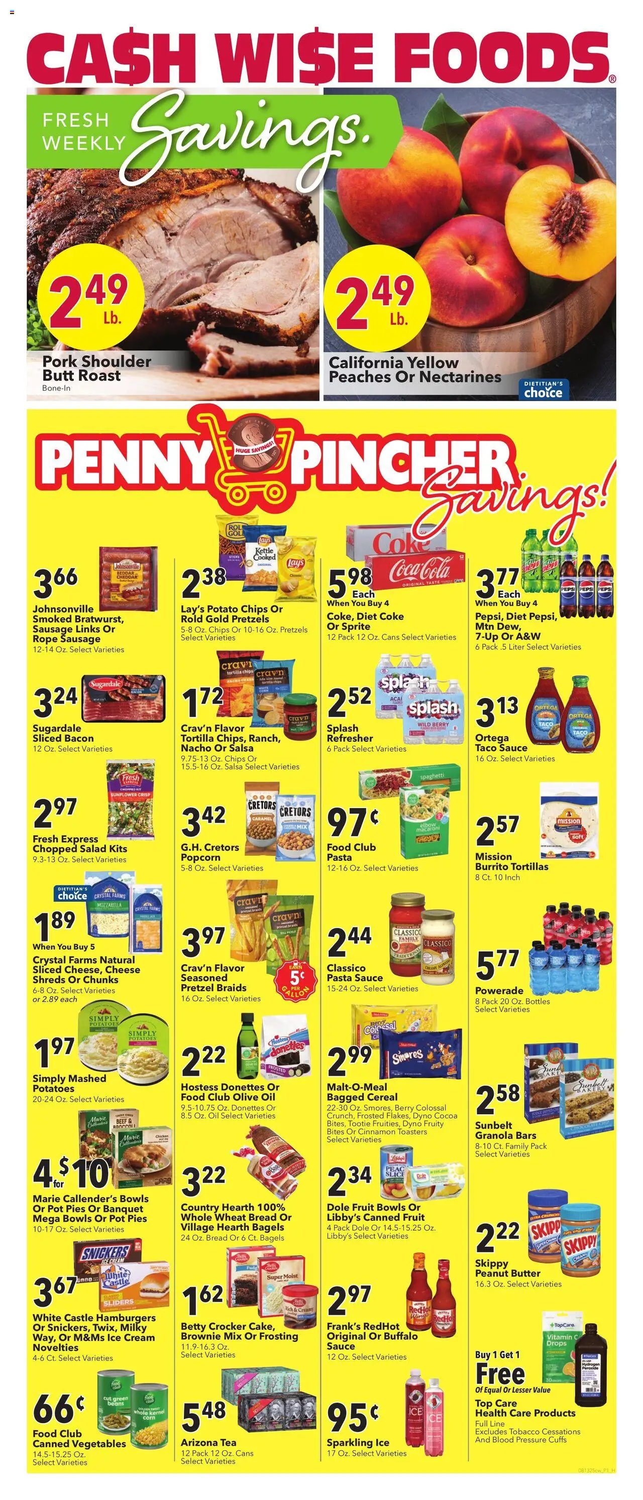 Cash Wise Weekly Ad from 08/13/2025 - Flyer - Page number 1