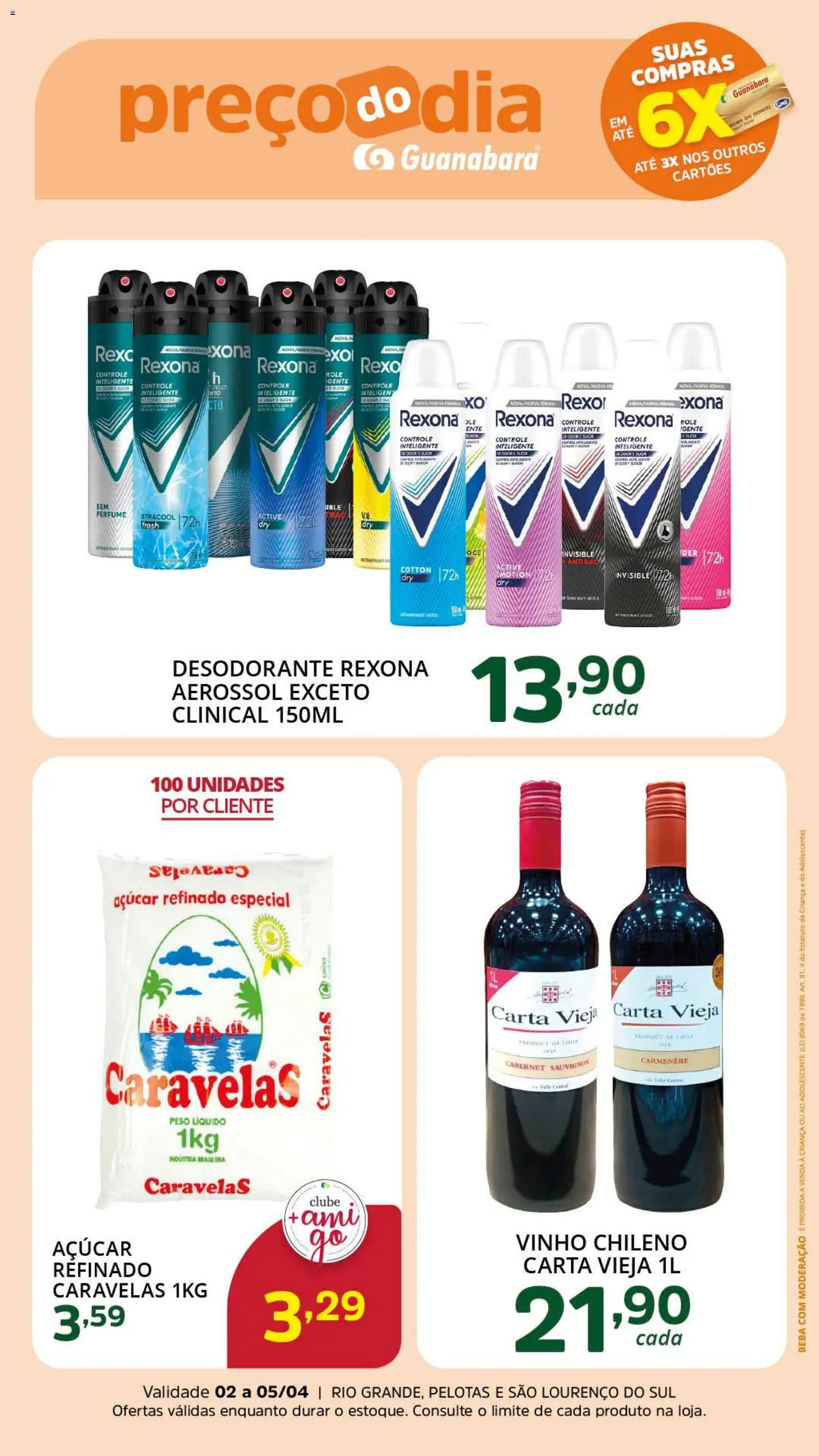 Pré-Visualização do folheto "Supermercado Guanabara - Ofertas da semana" da loja Supermercado Guanabara válido a partir de 02/04/2026