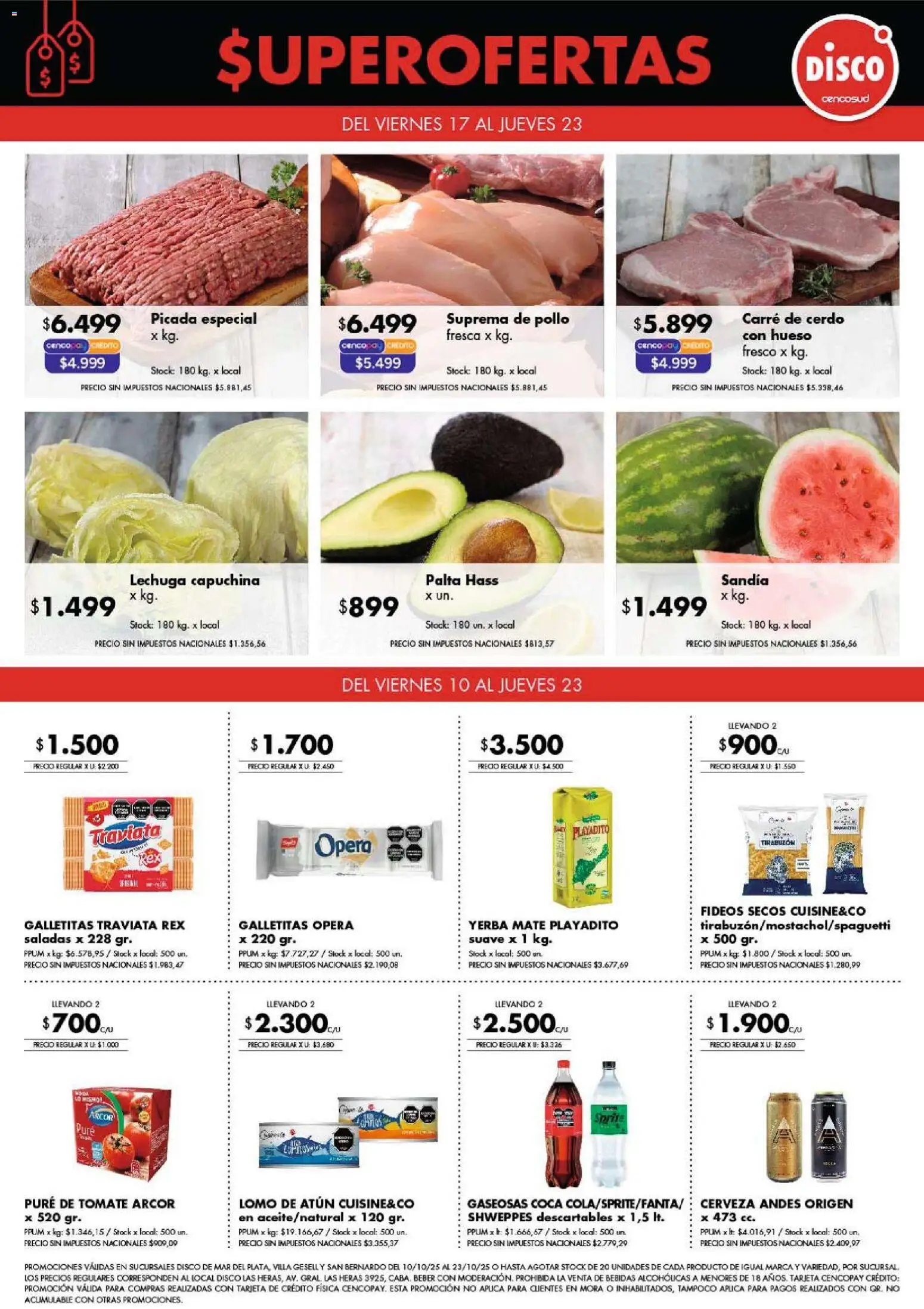 Disco Especial Super Ofertas Costa Atlántica (Excluye Disco Pinamar del 17/10/2025 Online