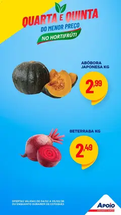 Pré-Visualização do folheto "Ofertas Hortifruti" da loja Apoio Mineiro válido a partir de 04/02/2026