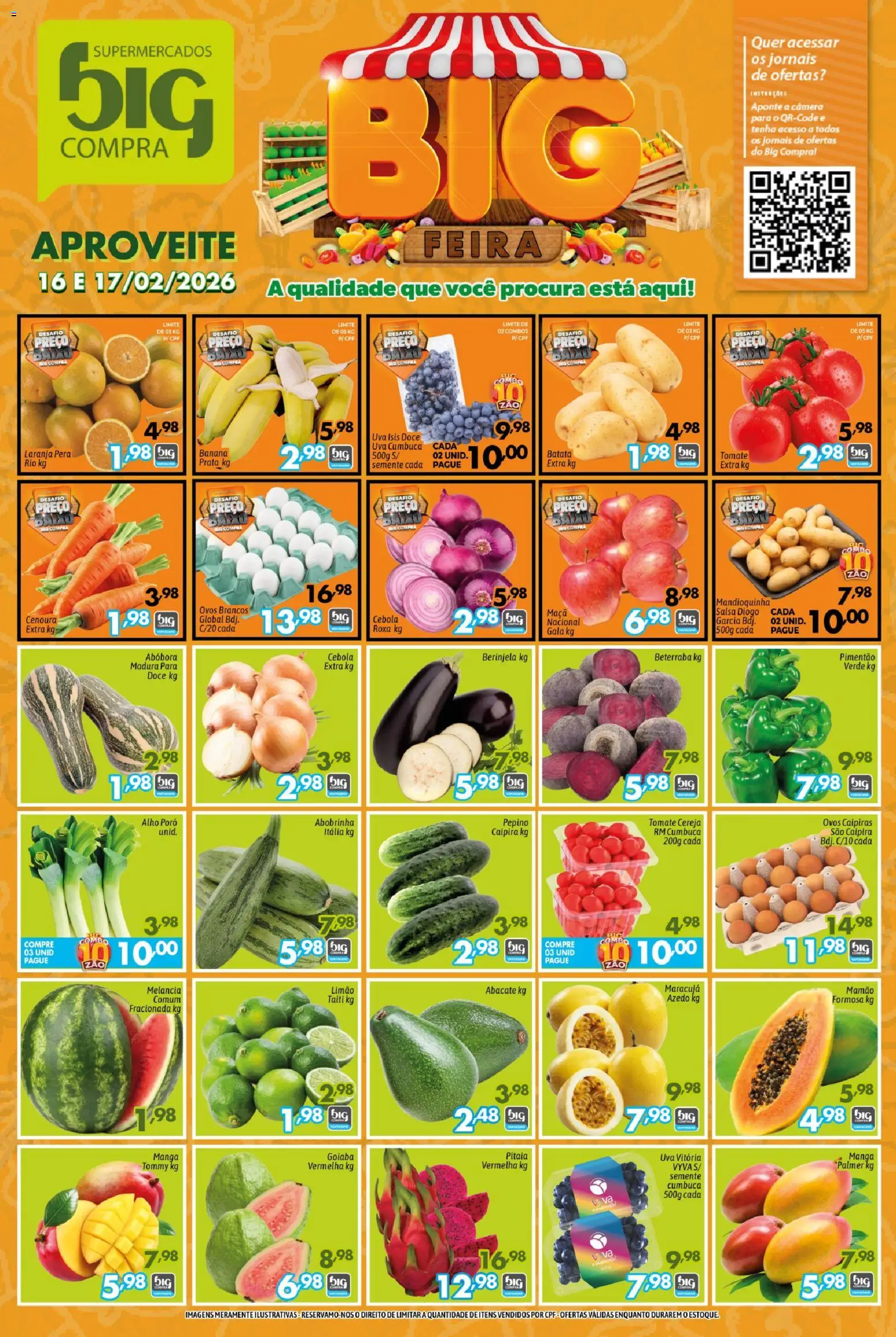 Pré-Visualização do folheto "Ofertas da semana" da loja Big Compra válido a partir de 16/02/2026