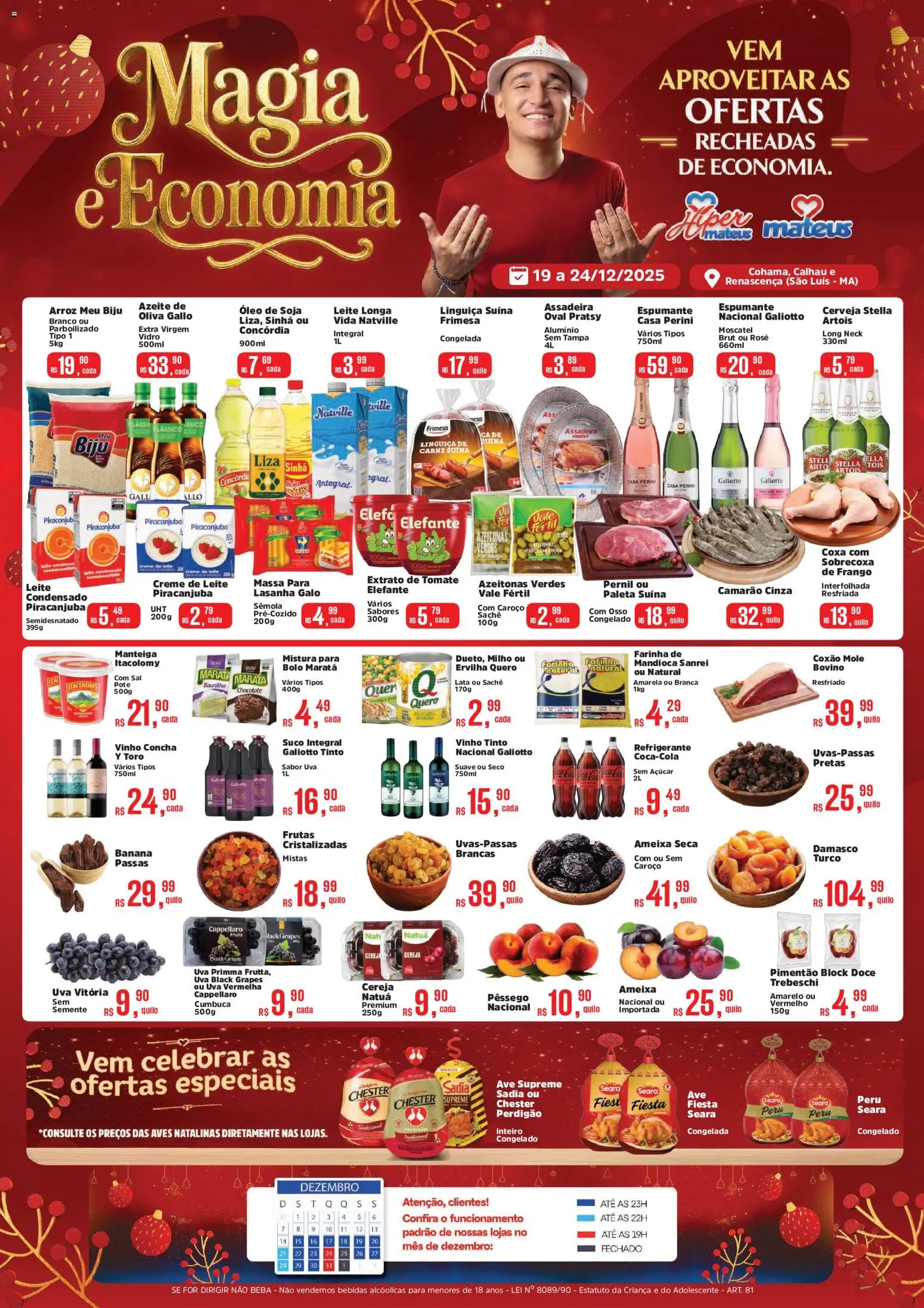 Pré-Visualização do folheto "Ofertas da semana" da loja Mateus válido a partir de 19/12/2025