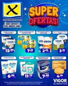Pré-Visualização do folheto "Ofertas Vigor" da loja X Supermercados válido a partir de 09/01/2026