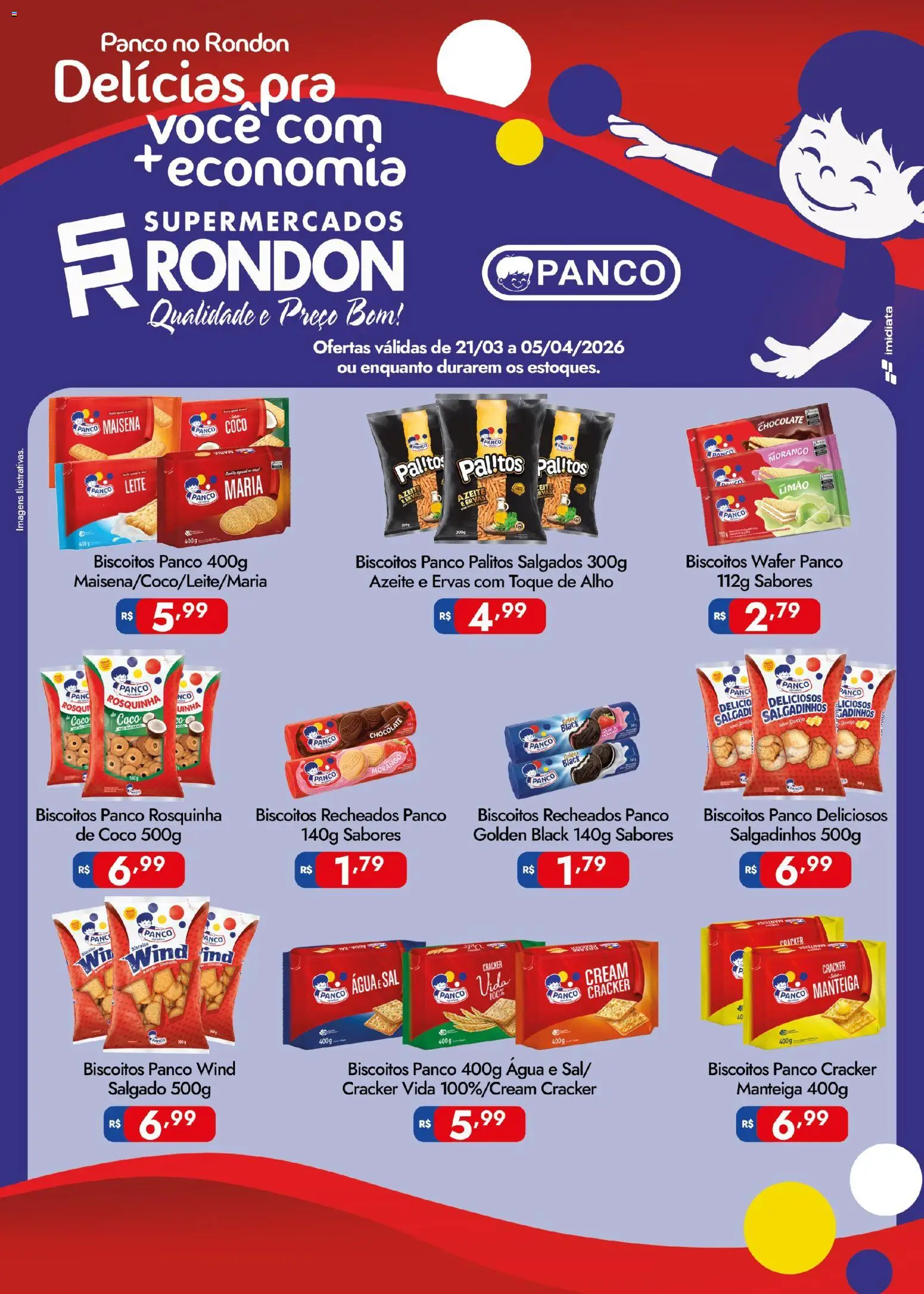 Pré-Visualização do folheto "Supermercados Rondon ofertas Panco" da loja Supermercados Rondon válido a partir de 21/03/2026
