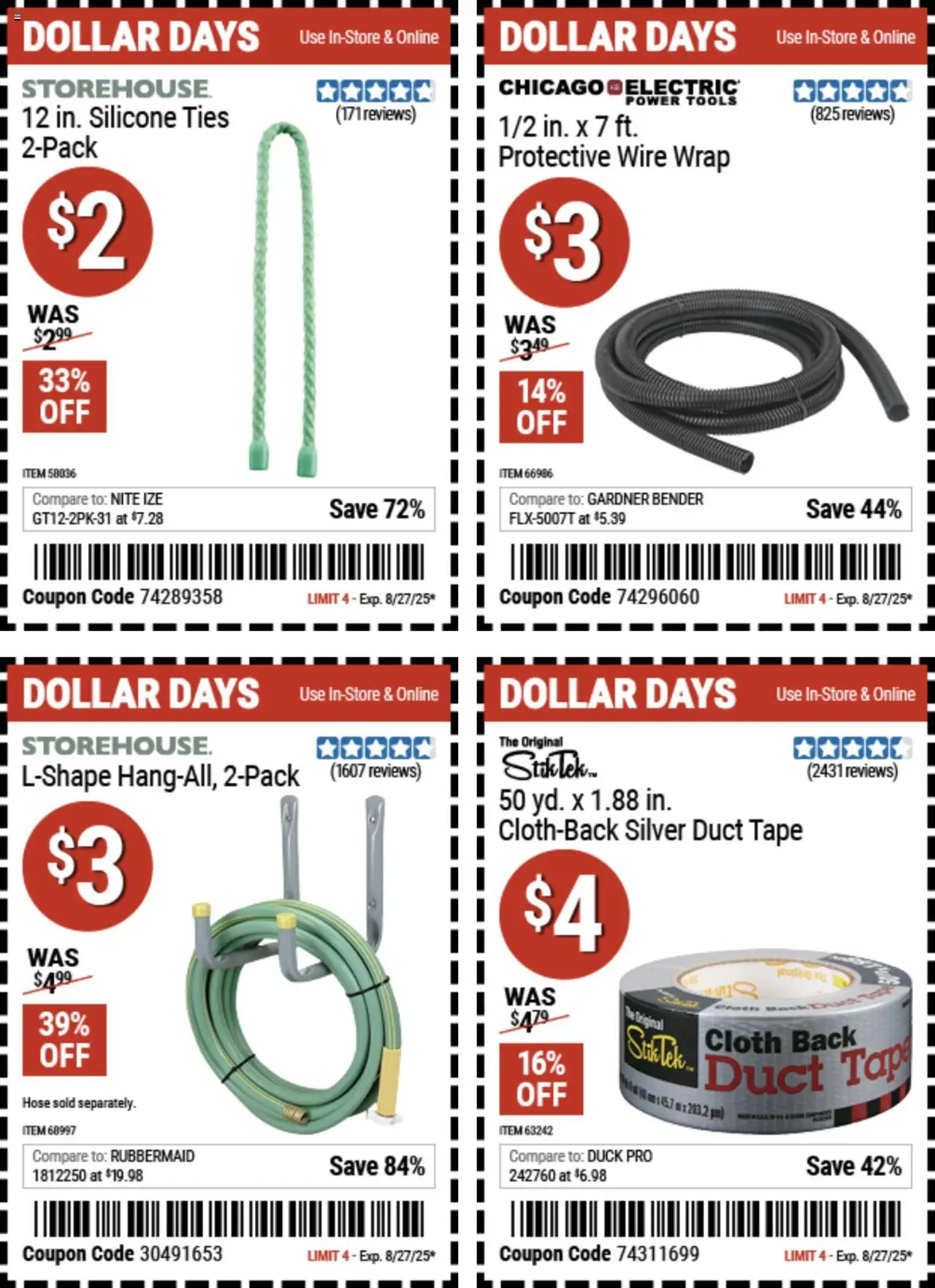 Harbor Freight Dollar Days from 08/14/2025 - Flyer - Page number 1