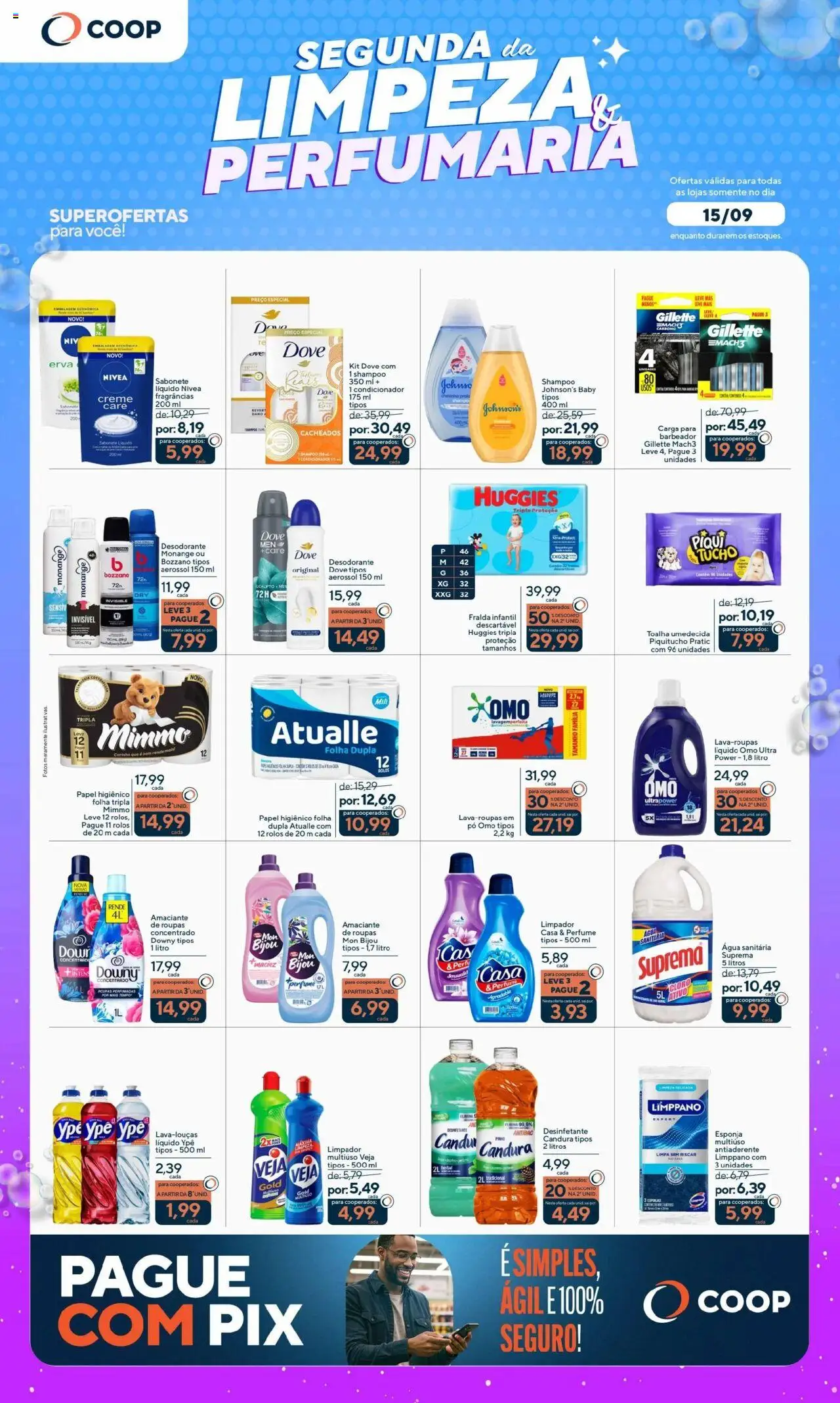 Coop folheto "Ofertas Segunda da Limpeza e Perfumaria" válido a partir de 15/09/2025 - número de página 1