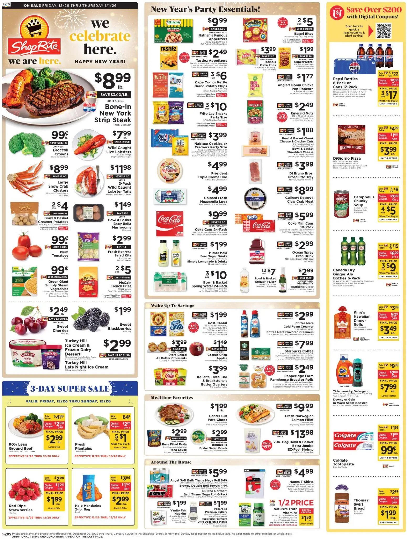 Ad Preview of ShopRite Weekly Ad from 12/26/2025