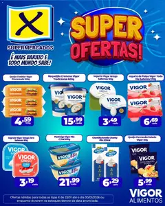 Pré-Visualização do folheto "Ofertas Vigor" da loja X Supermercados válido a partir de 23/01/2026