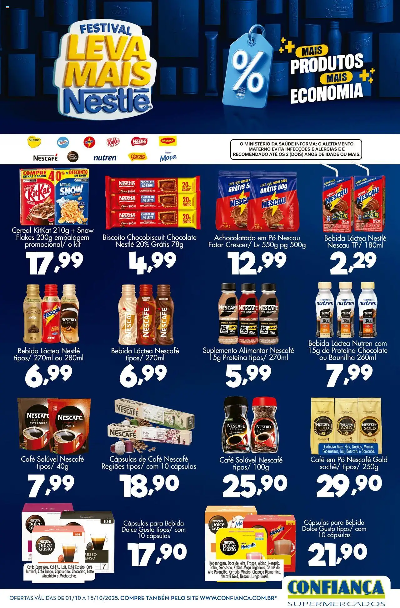 Confiança folheto "Ofertas Nestlé" válido a partir de 01/10/2025 - número de página 1